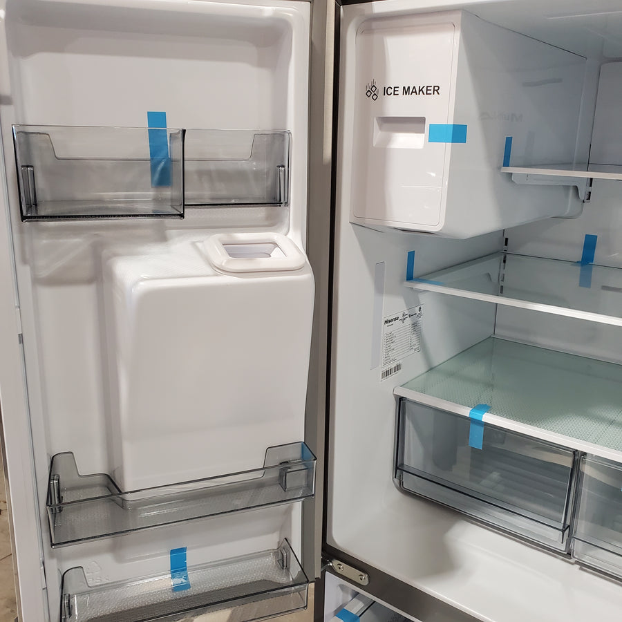 Hisense PureFlat 25.6-cu ft 4-Door Smart French Door ENERGY STAR Refrigerator in Stainless Steel with Ice Maker, Water and Ice Dispenser 22131SD103 - HRM260N6TSE - Scratch & Dent (Minor)