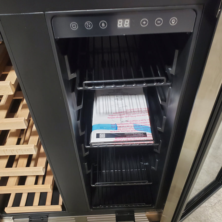 BODEGA Cooler 24" Wine and Beverage Cooler Dual Zone 19 Bottles and 57 Cans JC-115DR - Scratch & Dent (Minor)