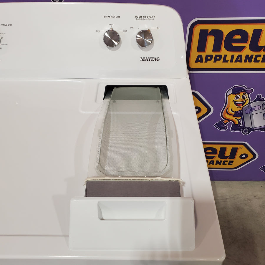 Maytag Top Load Style Electric Wrinkle Prevent 7.0 cu. ft. Dryer with Auto Dry 22133SD198 - MED4005SW - Scratch & Dent (Minor)