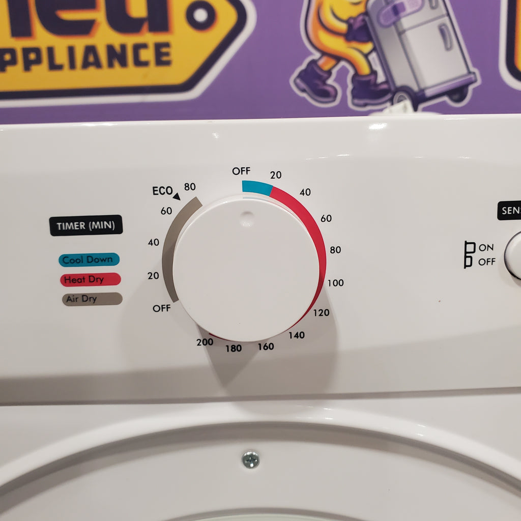 Vibekio 1.8 cu. ft. vented Front Load Stackable Compact Electric Dryer in White 6SD94 - CD-7 - Scratch & Dent (Minor)