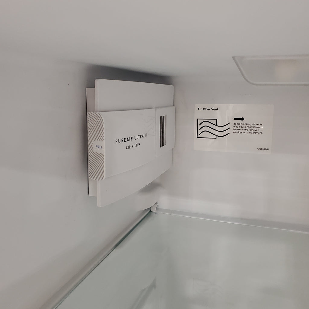 Pictures of Frigidaire 25.6 cu. ft. ENERGY STAR Side by Side Refrigerator with Exterior Water and Ice Dispenser in Stainless Steel 3SD960 - FRSS2623AS - Scratch & Dent (Minor) - Neu Appliance Outlet - Discount Appliance Outlet in Austin, Tx