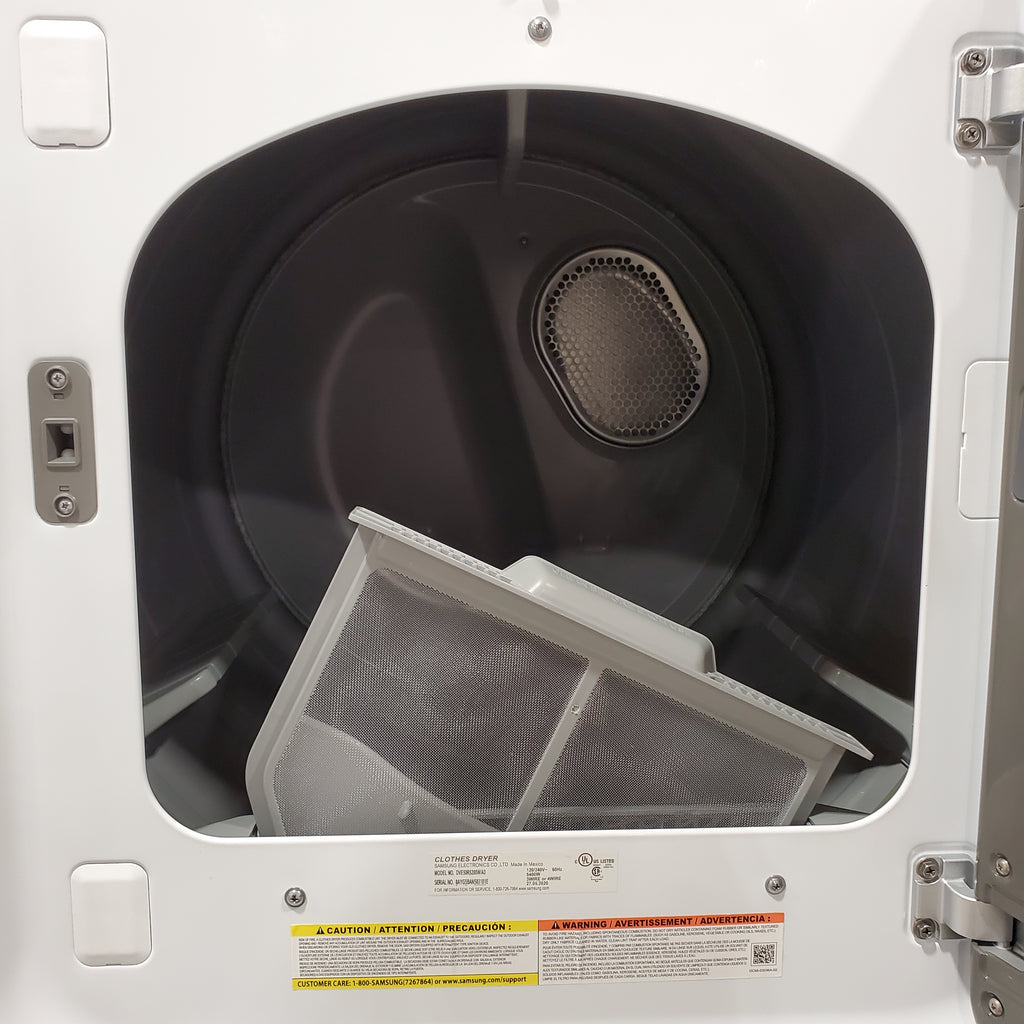 Pictures of Samsung White Extra Large 7.4 Cu. Ft. Capacity with Sensor Dry 05CR066 - DVE50R5200W - Certified Refurbished - Neu Appliance Outlet - Discount Appliance Outlet in Austin, Tx