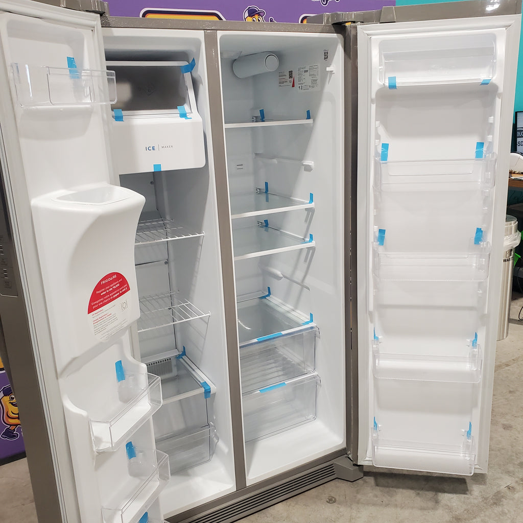 Pictures of Frigidaire 25.6 Cu. Ft. 36" Standard Depth Side by Side Refrigerator - Neu Appliance Outlet - Discount Appliance Outlet in Austin, Tx
