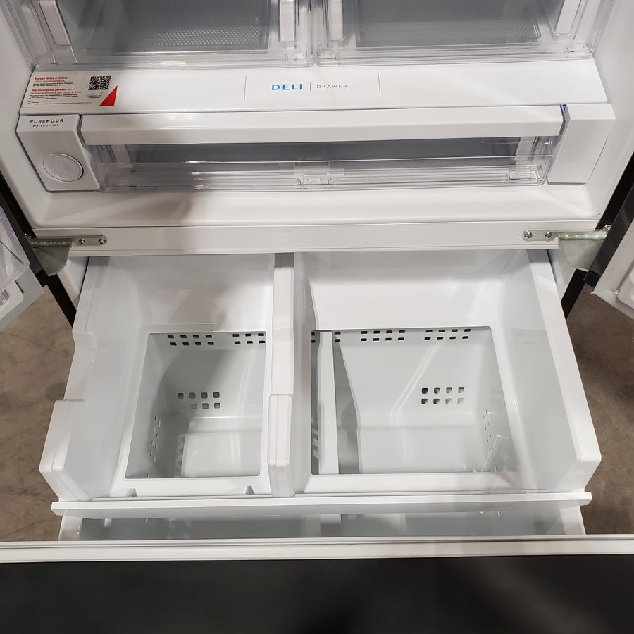 Frigidaire 28 Cu. Ft. Standard-Depth French Door Refrigerator in Black Stainless Steel FRFS2823AD - Scratch & Dent (Moderate)