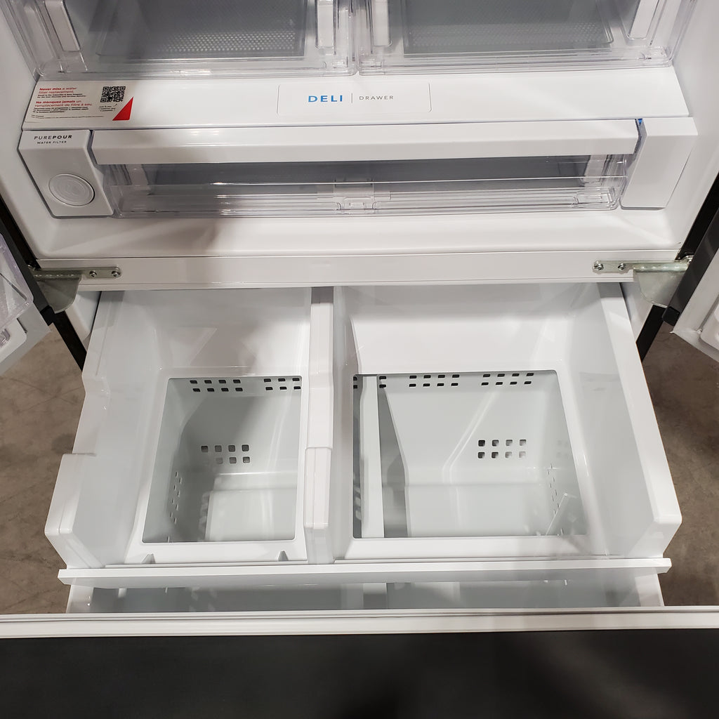 Pictures of Frigidaire 28 Cu. Ft. Standard-Depth French Door Refrigerator in Black Stainless Steel 20331SD302 - FRFS2823AD - Scratch & Dent (Moderate) - Neu Appliance Outlet - Discount Appliance Outlet in Austin, Tx
