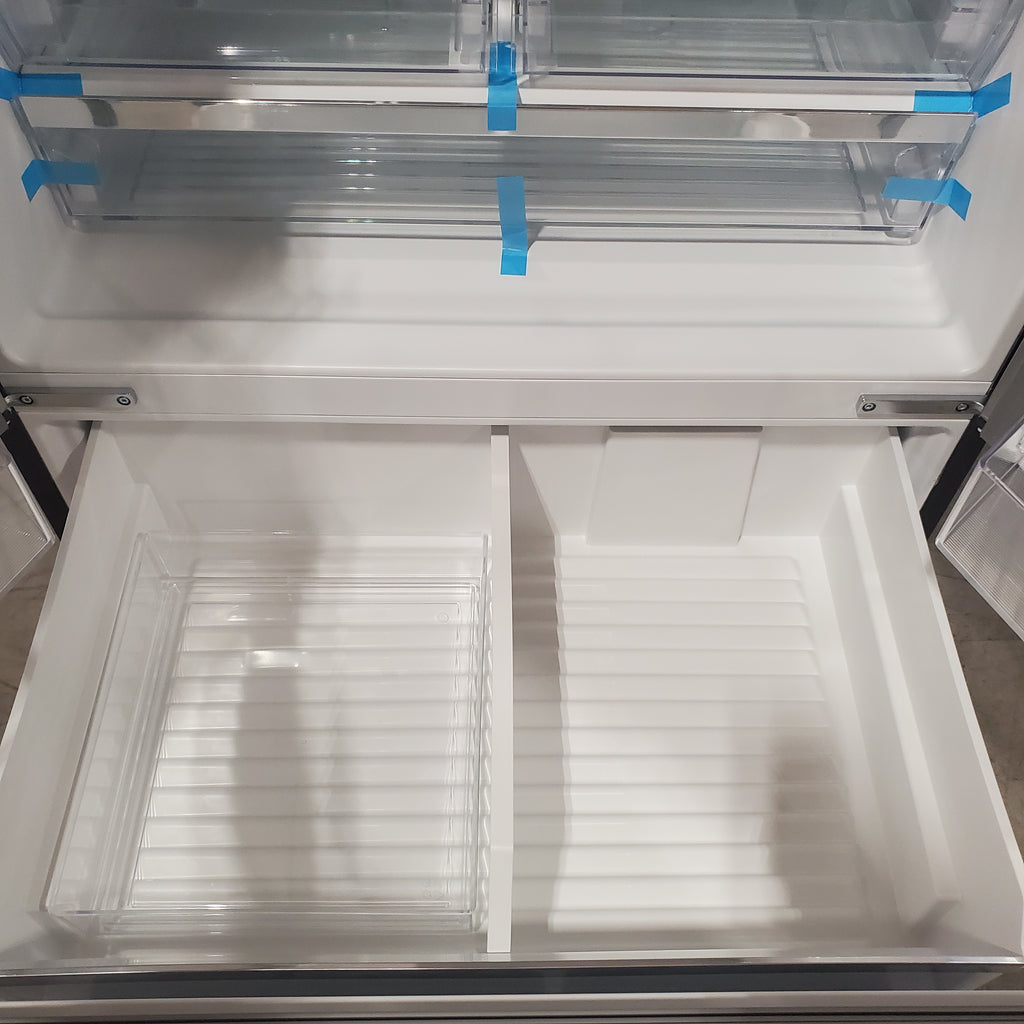 Bosch Fastest Ice Maker Standard-Depth 300 Series 26-cu ft 3 -Door Smart Compatible French Door Refrigerator with Ice Maker with Water and Ice Dispenser in Stainless Steel 3SD669 - B36FD31ENS - Open Box
