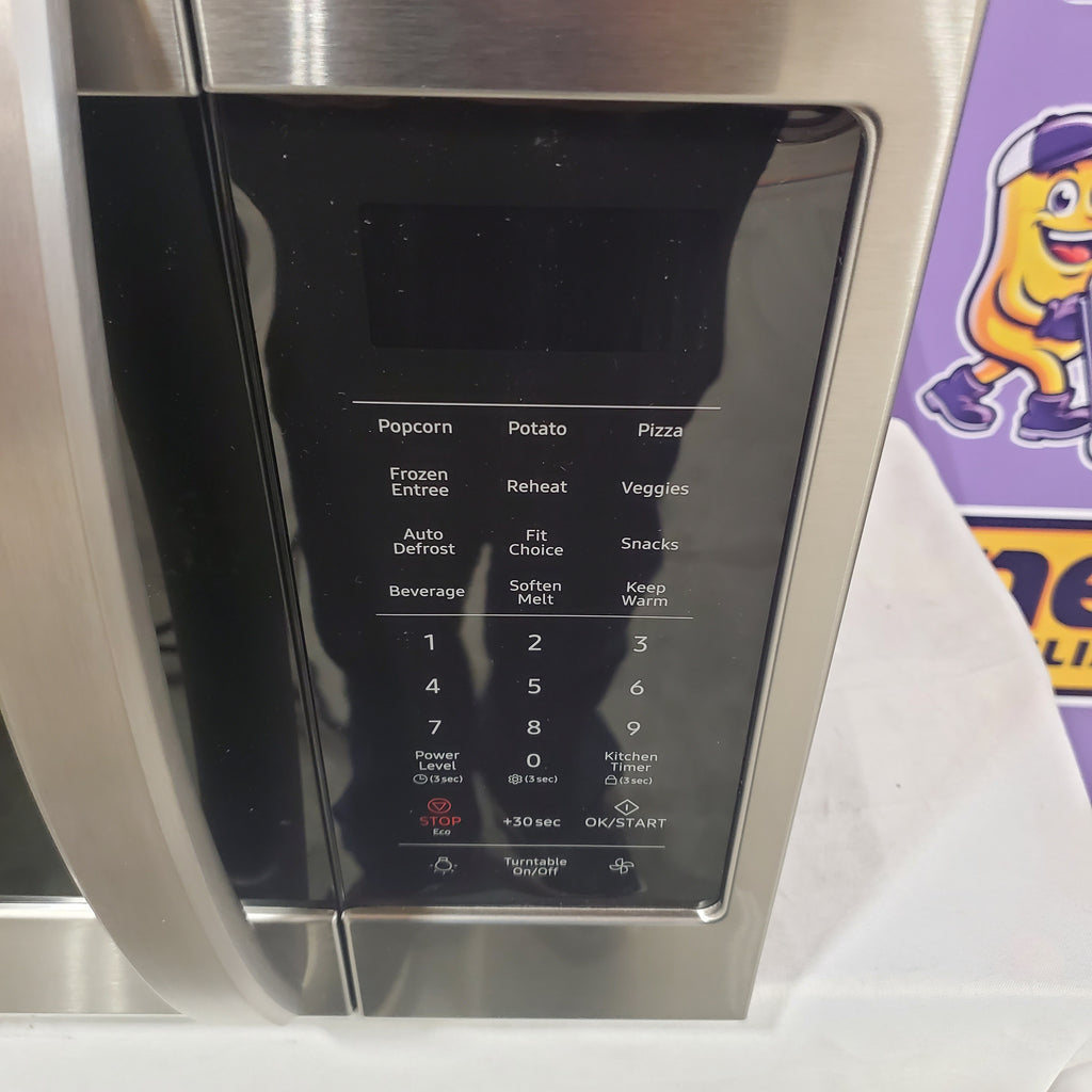 Pictures of Samsung 1.9 cu. ft. Over-the-Range Microwave with Sensor Cooking in Stainless Steel 17SD214 - ME19R7041FS - Open Box - Neu Appliance Outlet - Discount Appliance Outlet in Austin, Tx