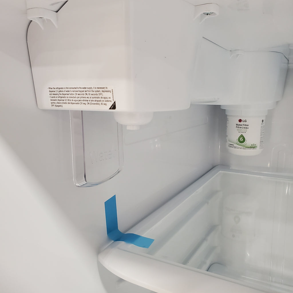 Pictures of LG 33" Wide 24 cu ft Top Freezer Refrigerator with Internal Water Dispenser and LED Lighting 21SD007 - LRTLS2403S - Scratch & Dent (Moderate) - Neu Appliance Outlet - Discount Appliance Outlet in Austin, Tx