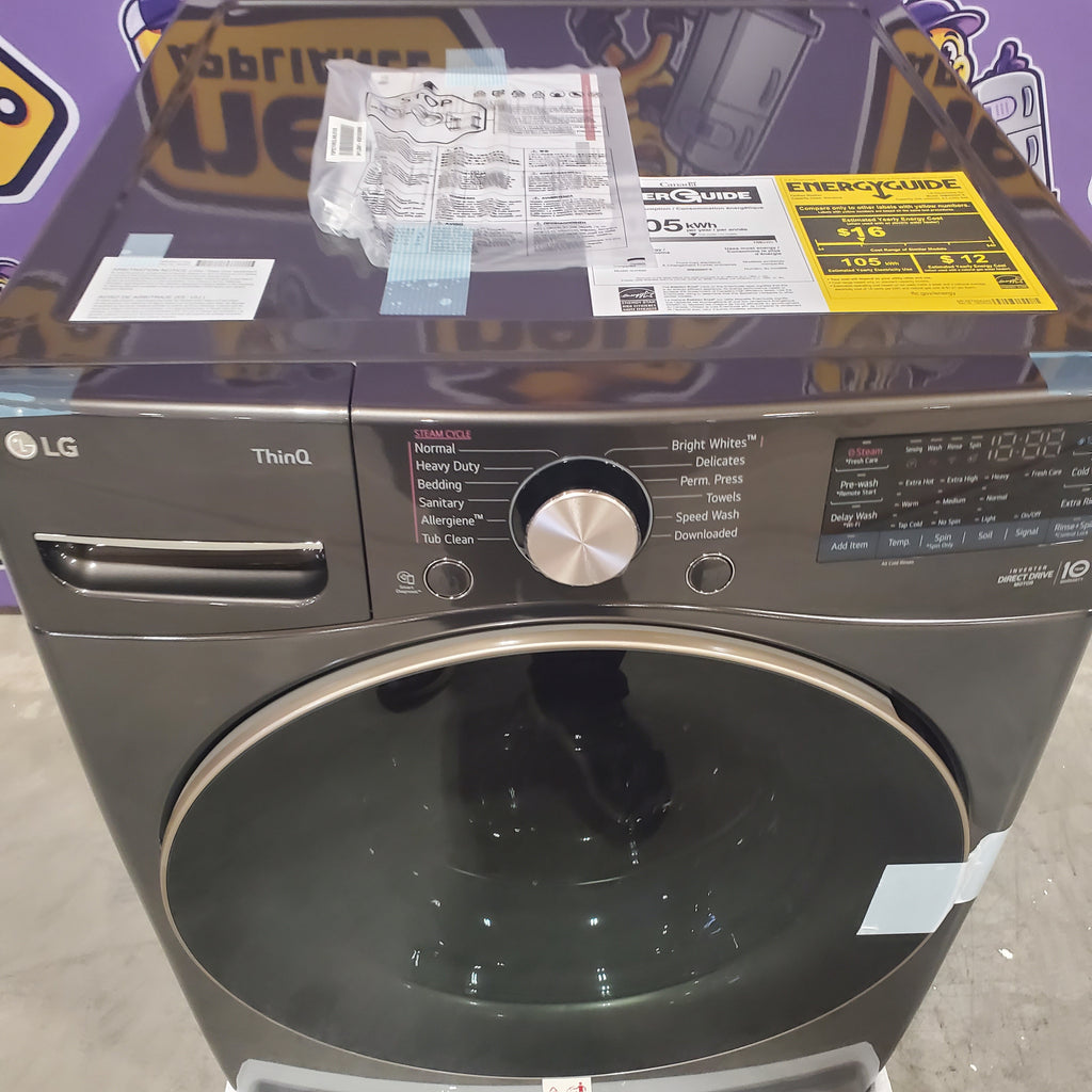 LG Smart Front Load 4.5 Cu. Ft. Washer with TurboWash 360 Technology WM4000HBA - New in Box and LG Smart Wi-Fi Enabled Front Load Electric 7.4 Cu. Ft. Dryer with TurboSteam and Built-In Intelligence 16070 - DLEX4000B - Scratch & Dent (Minor)