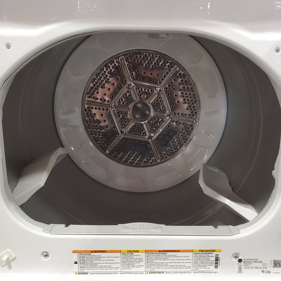 GE Profile™ ENERGY STAR® 5.0 cu. ft. Capacity Washer with Smarter Wash Technology PTW600BSRWS - New in Box and GE Profile™ ENERGY STAR® 7.4 cu. ft. Capacity Electric Dryer with Sanitize Cycle 16229 - PTD60EBSRWS - Scratch & Dent (Moderate)