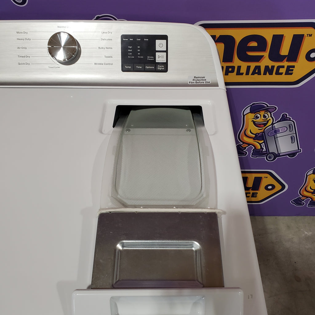Pictures of Maytag Top Load 4.8 cu ft Washer with Deep Fill and Slow-Close Glass Lid MVW6200KW - Scratch & Dent (Moderate) and Maytag 7.0 cu. ft Top Load Gas Dryer with Moisture Sensing 16199 - MGD6200KW - Scratch and Dent (Moderate) - Neu Appliance Outlet - Discount Appliance Outlet in Austin, Tx