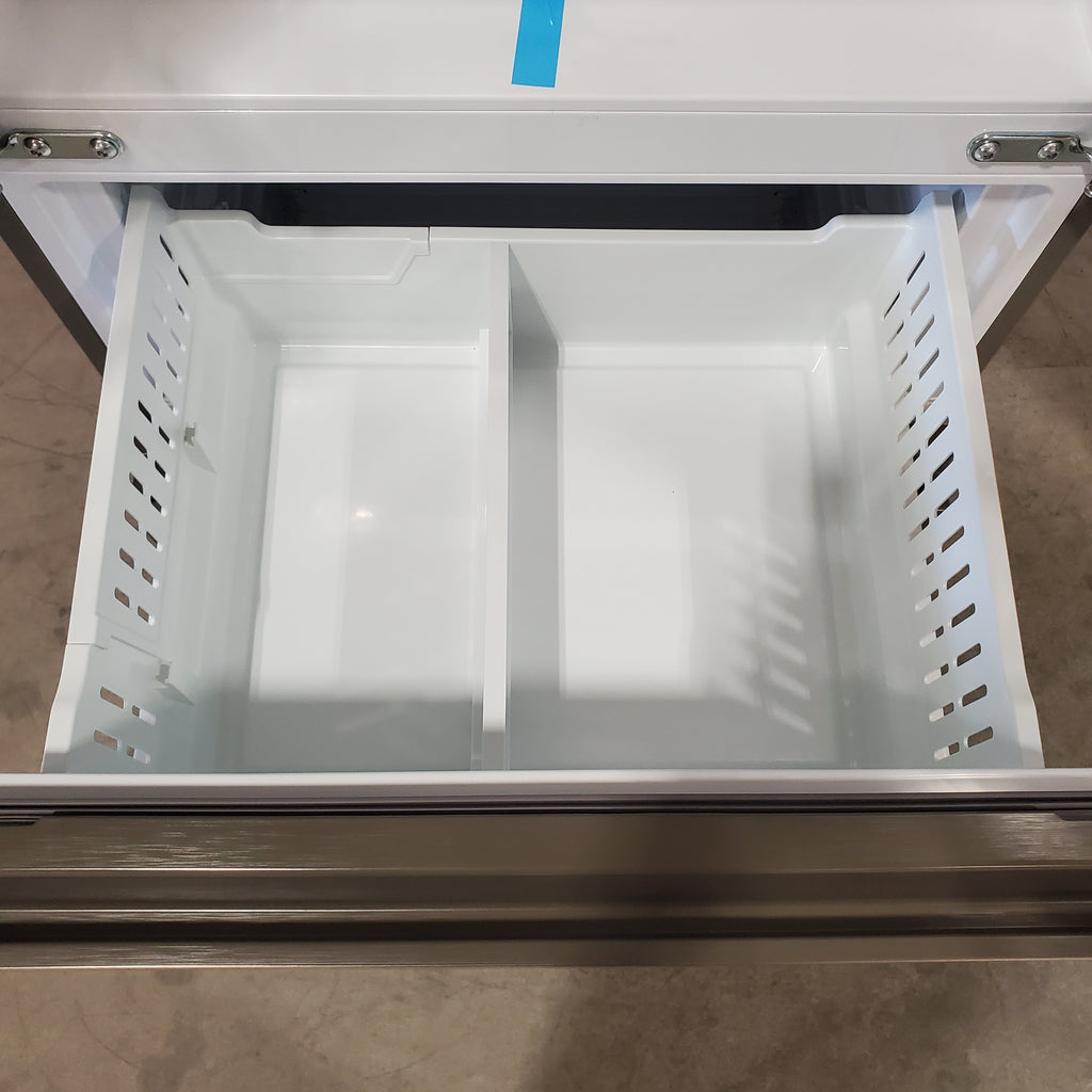Pictures of Haier Fingerprint Resistant Stainless Steel 14.5 cu. ft. Counter Depth French Door Refrigerator with Quick Cool QJS15HYRFS - Open Box - Neu Appliance Outlet - Discount Appliance Outlet in Austin, Tx