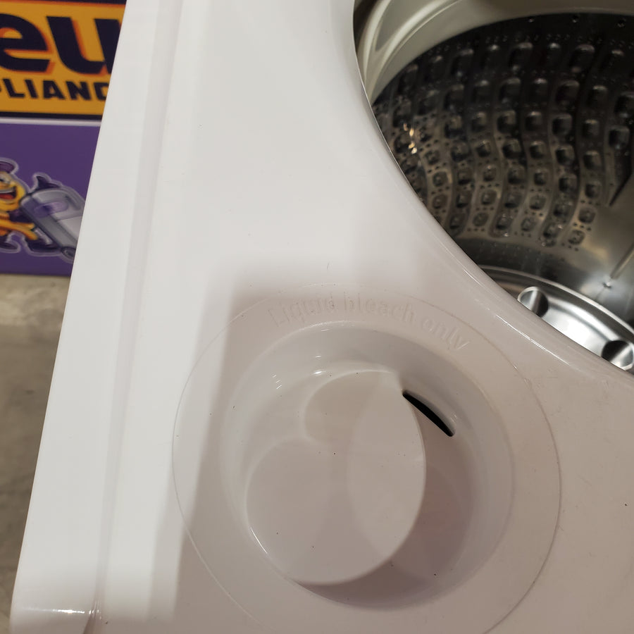 Samsung White Top Load 5.0 Cu. Ft. Washer with Active Water Jet WA50R5200AW - Certified Refurbished and Samsung White Electric 7.4 Cu. Ft. Dryer with Sensor Dry 16036 - DVE50R5200W - Certified Refurbished