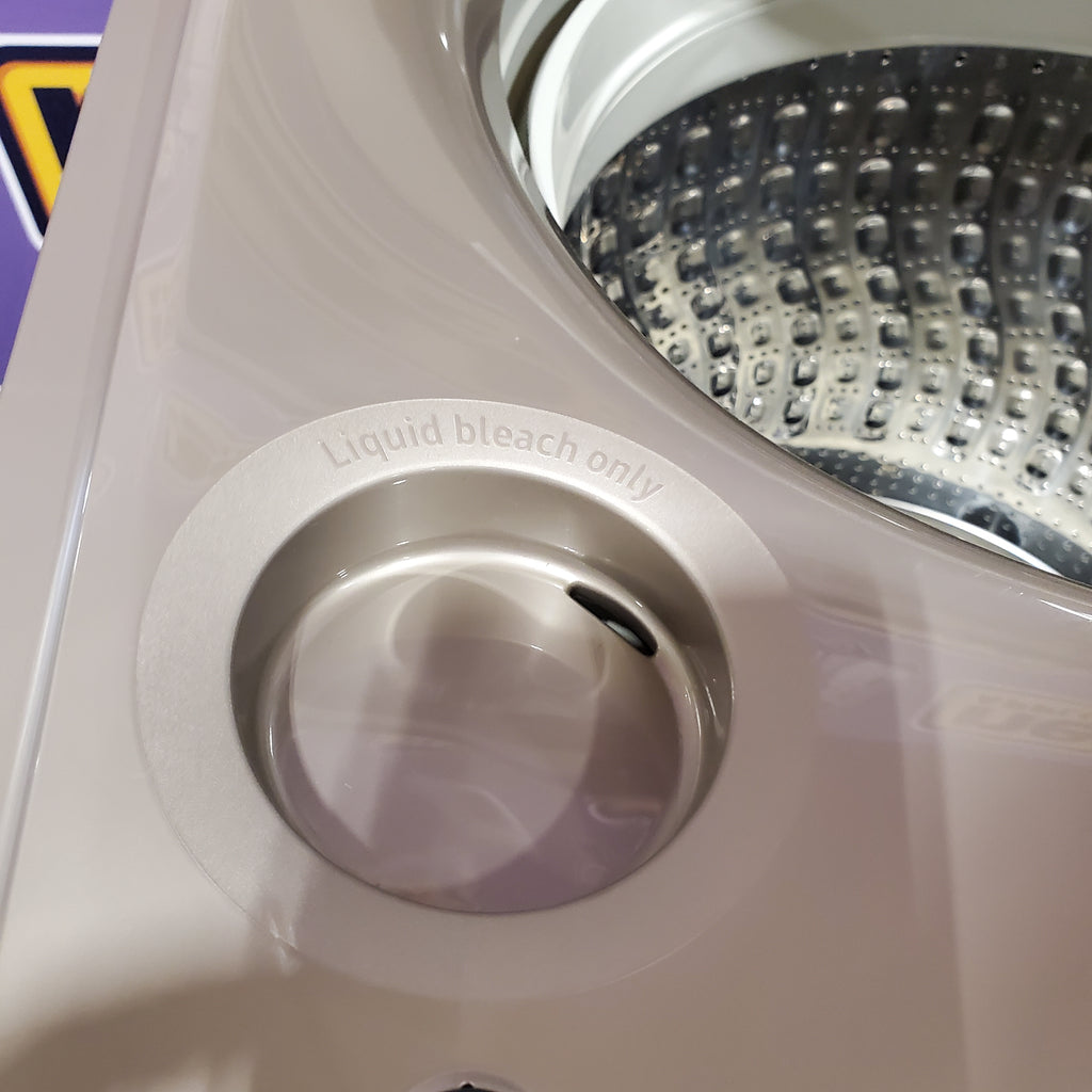 Pictures of Samsung 5.0 cu. ft. High Efficiency Top Load Washer with Active WaterJet in Champagne 1CR03095 - WA50T5300AC - Certified Refurbished - Neu Appliance Outlet - Discount Appliance Outlet in Austin, Tx