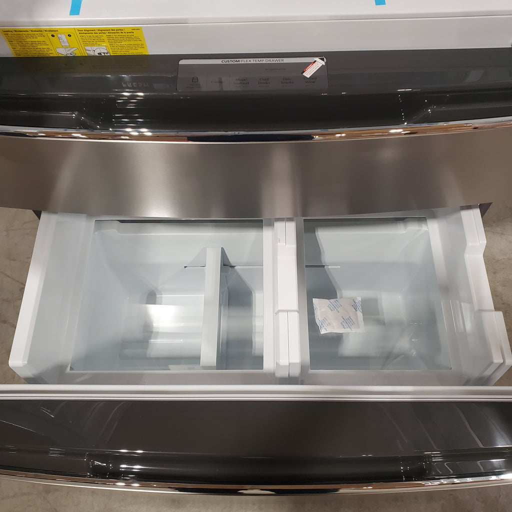 Frigidaire Gallery 22 Cu. Ft. 4-Door Counter-depth French Door Refrigerator with Ice Maker (Fingerprint Resistant Stainless Steel) ENERGY STAR 3SD1018 - GRMC2273CF - Scratch and Dent (Moderate)