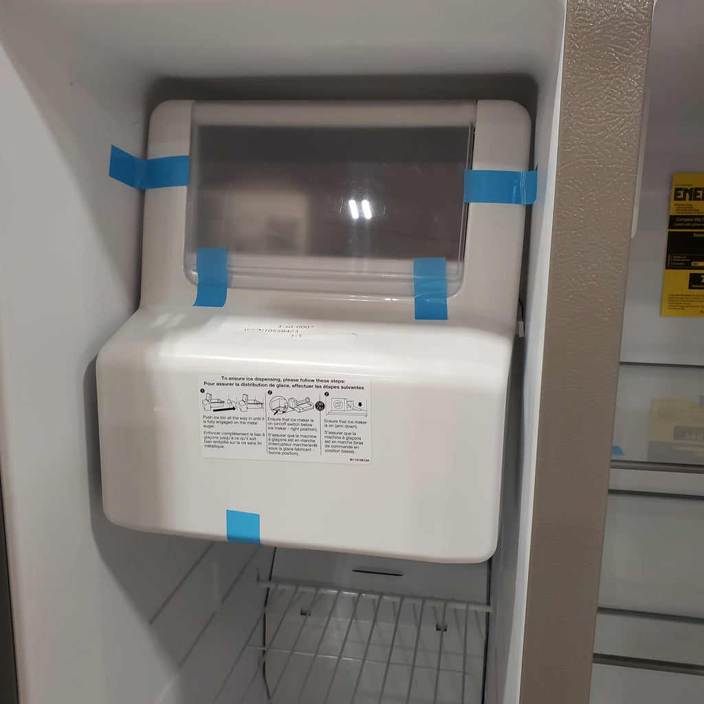 Pictures of Whirlpool 24 cu ft Capacity Side By Side Refrigerator with Ice and Water Dispenser in Fingerprint Resistant Stainless Steel 3SD762 - WRS315SDHZ - Open Box - Neu Appliance Outlet - Discount Appliance Outlet in Austin, Tx