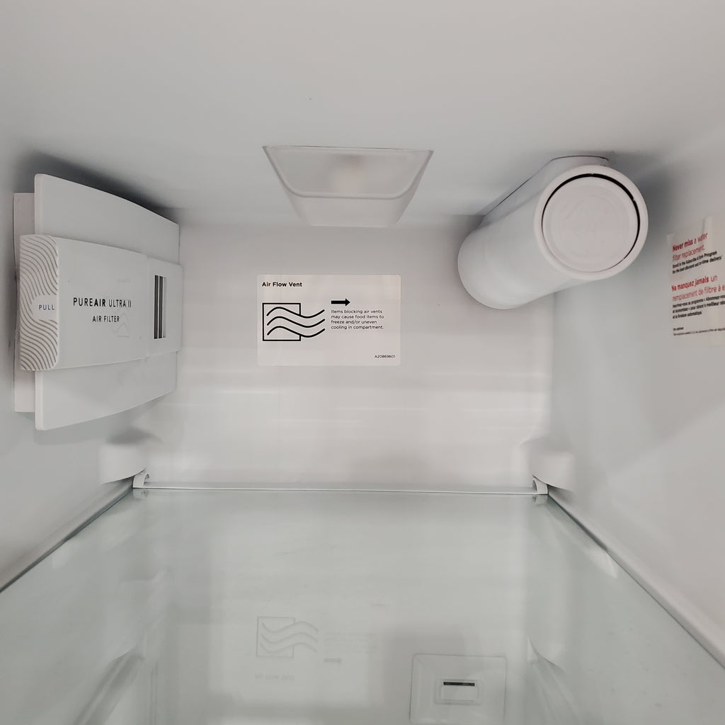 Pictures of Frigidaire 33" Wide 22.3 cu. ft. ENERGY STAR Side by Side Refrigerator Stainless Steel with Exterior Water and Ice Dispenser 22136SD275 - FRSS2323AS - Scratch & Dent (Moderate) - Neu Appliance Outlet - Discount Appliance Outlet in Austin, Tx