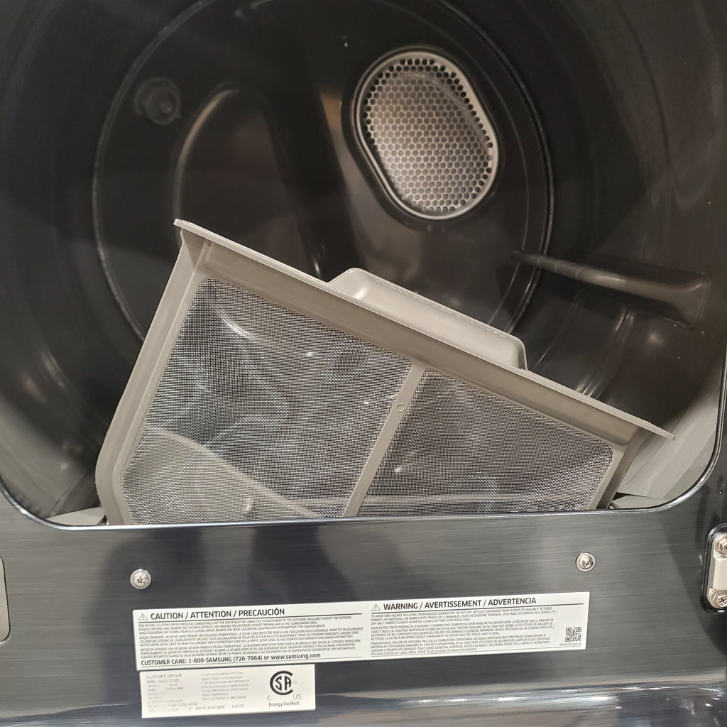 Pictures of Samsung Brushed Navy Blue 7.4 cu. ft. Smart Vented Electric Dryer with Pet Care Dry and Steam Sanitize+ 6SD44 - DVE54CG7150D - Open Box - Neu Appliance Outlet - Discount Appliance Outlet in Austin, Tx