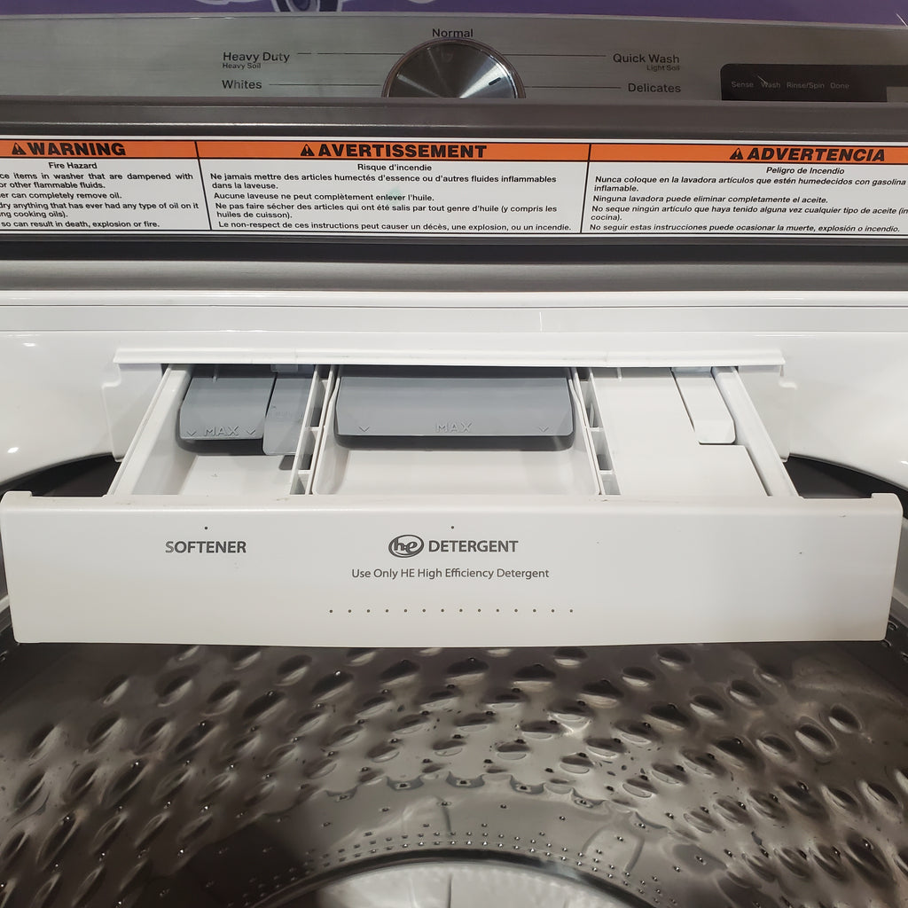 Pictures of Maytag Top Load 4.8 cu ft Washer with Deep Fill and Slow-Close Glass Lid 30133SD124 - MVW6200KW - Scratch & Dent (Minor) - Neu Appliance Outlet - Discount Appliance Outlet in Austin, Tx