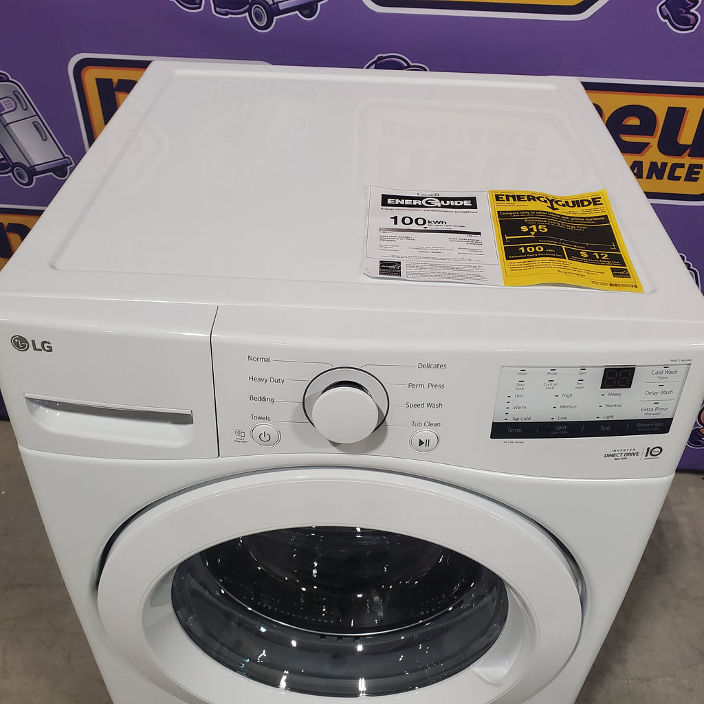 LG Ultra Large Capacity Front Load 4.5 Cu. Ft. Washer in White with ColdWash Technology 22SD045 - WM3400CW - Open Box