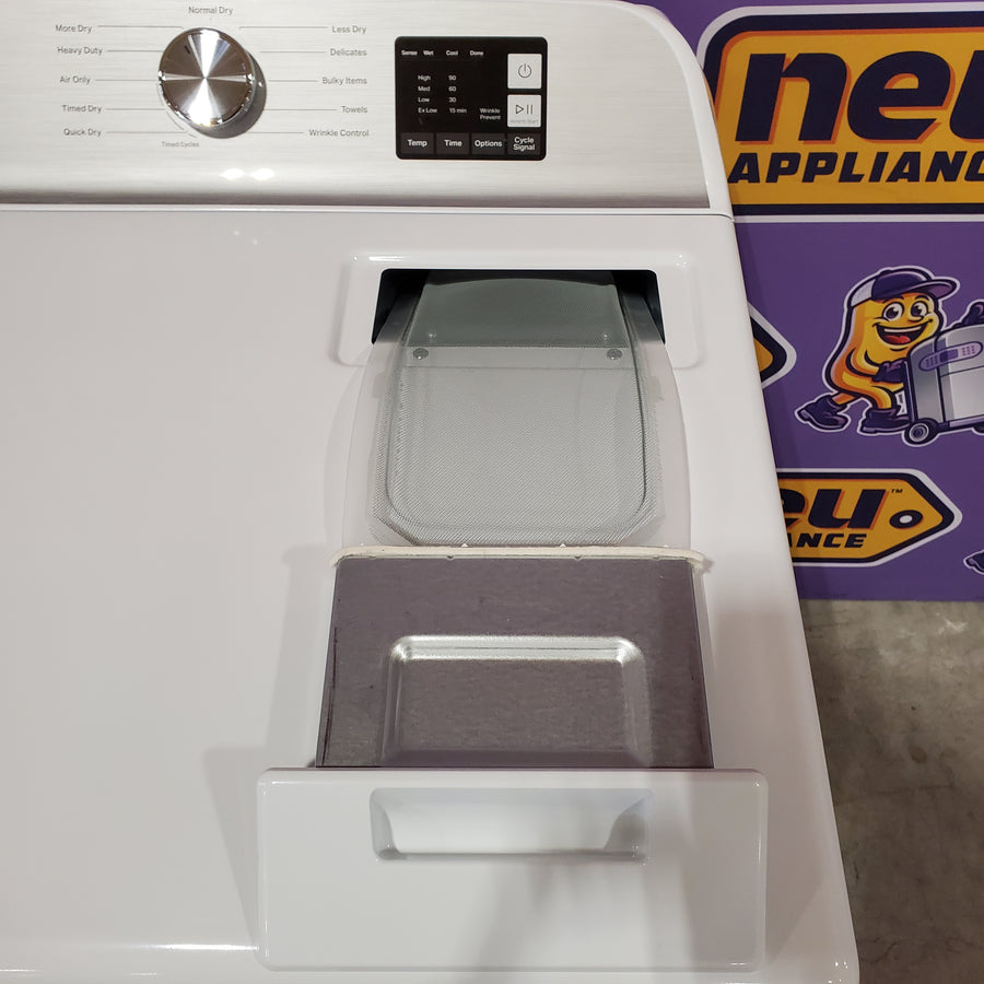 Maytag Top Load 4.8 cu ft Washer with Deep Fill and Slow-Close Glass Lid MVW6200KW - Scratch & Dent (Minor) and Maytag 7.0 cu ft Electric Dryer with Moisture Sensing and Quick Dry Cycle 16190 - MED6200KW - Scratch & Dent (Moderate)