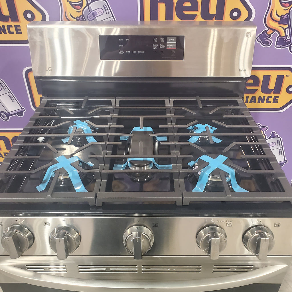 Pictures of LG Stainless Steel Smart Wi-Fi Enabled Gas 5.8 Cu. Ft Range with EasyClean and Superboil Burner LRGL5821S - Open Box - Neu Appliance Outlet - Discount Appliance Outlet in Austin, Tx