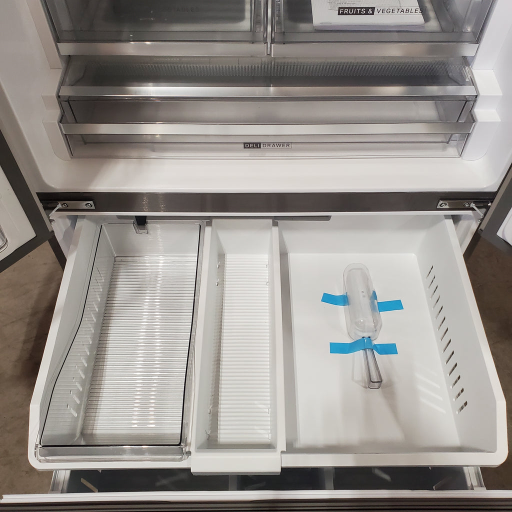 Whirlpool 31 cu. ft. Standard Depth French Door Refrigerator in Fingerprint Resist Stainless Finish w/ Interior Dispenser 22133SD213 - WRFF3336SZ - Scratch & Dent (Moderate)