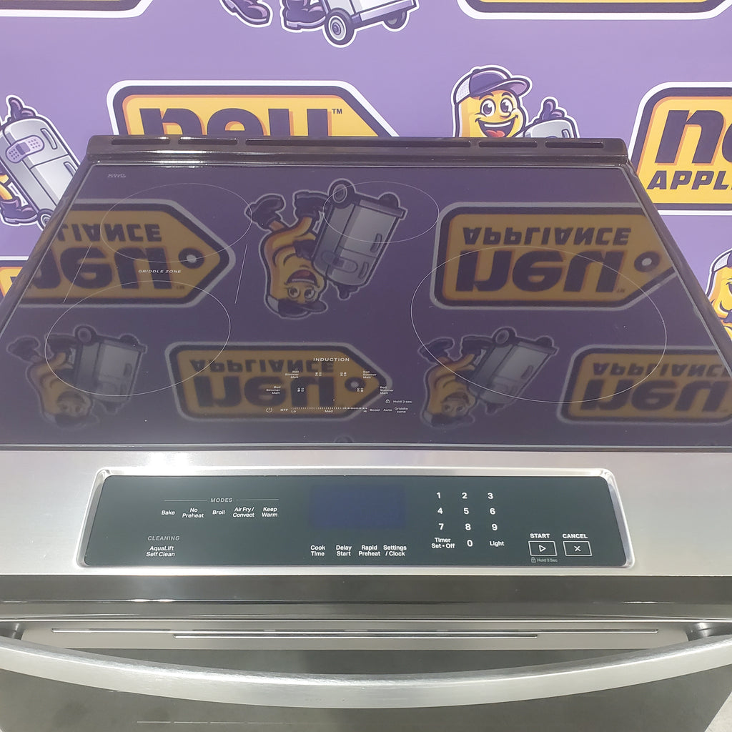 Pictures of Whirlpool Fingerprint Stainless Steel 30 In. Induction Range with No Preheat Air Fry and Air Cooking Technology WSIS5030RZ - Scratch and Dent (Minor) - Neu Appliance Outlet - Discount Appliance Outlet in Austin, Tx