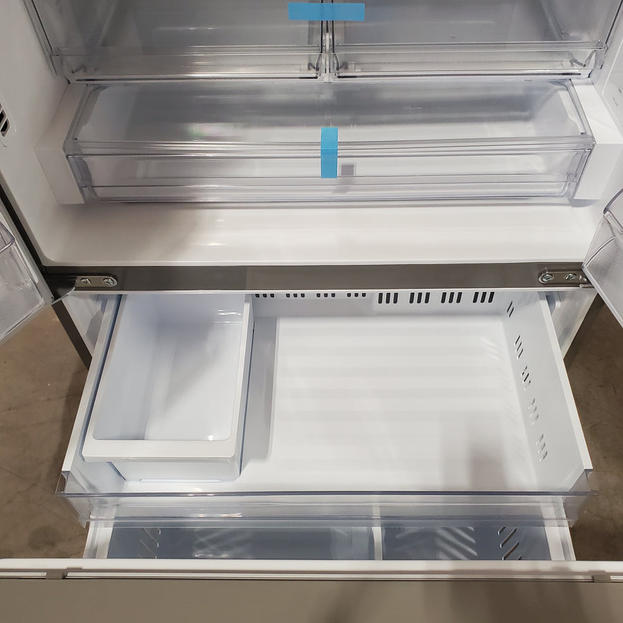 LG 26 cu ft ENERGY STAR Counter-Depth Smart French Door Refrigerator in Fingerprint Resistant Stainless Steel with Dual Ice Maker 251312SD974 - LRFXC2606S - Scratch & Dent (Minor)