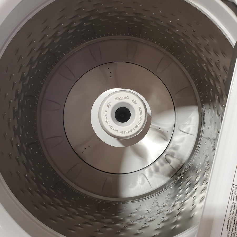 Maytag Top Load 4.5 Cu. Ft. Washer with Extra Power MVW5035MW - Scratch & Dent (Moderate) and Maytag Top Load 7.0 Cu. Ft. Electric Dryer with Wrinkle Prevent Phase 16223 - MED4500MW - Scratch & Dent (Minor)