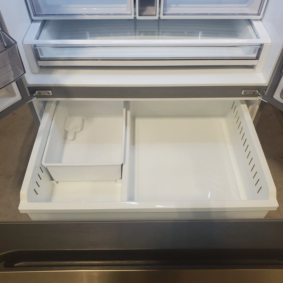 Midea Energy Star 29 cu. ft. OneTouch AutoFill™ French Door Refrigerator in Stainless Steel 22231SD311 - MRF29D9BST - Scratch & Dent (Major)