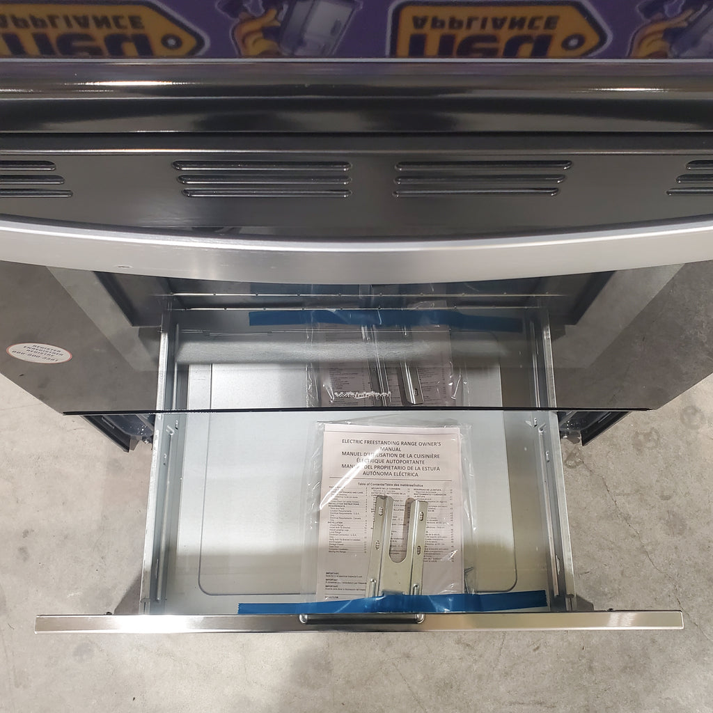 Whirlpool 30-inch Electric Range with No Preheat Mode WFES3030RS - Scratch and Dent(Minor)