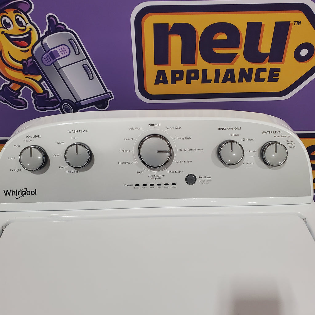 Whirlpool 3.5 cu. ft. High Efficiency Top Load Washing Machine with Deep Water Wash 24SD027 - WTW4816FW - Scratch & Dent (Minor)