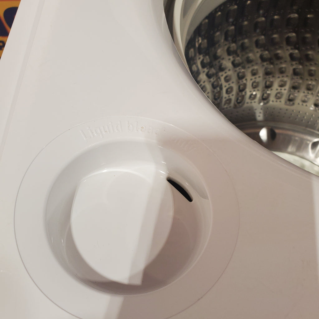 Pictures of Samsung White Top Load 5.0 Cu. Ft. Washer with Super Speed WA50R5400AW - Certified Refurbished and Samsung White Electric 7.4 Cu. Ft. Dryer with Sensor Dry 16035 - DVE50R5200W - Certified Refurbished - Neu Appliance Outlet - Discount Appliance Outlet in Austin, Tx