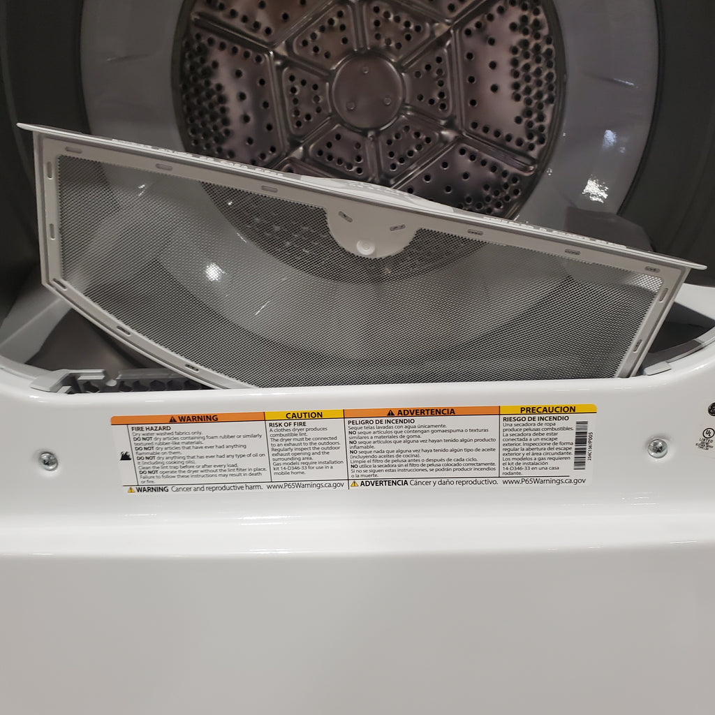 Hotpoint® 4.0 cu. ft. Capacity Washer with Cold Plus and Water Level Control HTW265ASWWW - Scratch & Dent (Minor) and Hotpoint® 6.2 cu. ft. vented Electric Dryer with Auto Dry 16140 - HTX26EASWWW - Scratch & Dent (Minor)