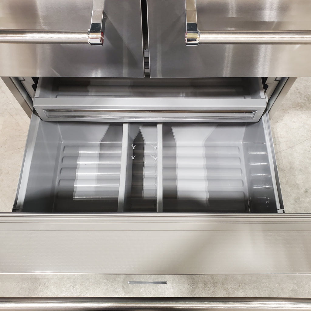 Stainless Steel KitchenAid 25.8 cu. ft. 5 Door Refrigerator with External Ice and Water Dispenser - Open Box