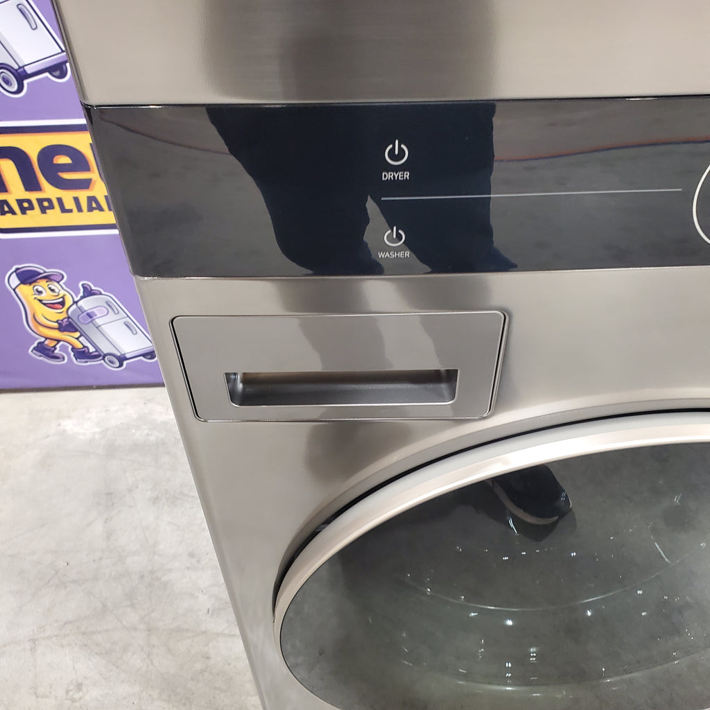 Pictures of LG Graphite Steel Front Load WashTower Single Unit with Center Controls 4.5 Cu. Ft. Washer and 7.4 Cu. Ft. Dryer 6SD129 - WKE100HVA - Scratch & Dent (Minor) - Neu Appliance Outlet - Discount Appliance Outlet in Austin, Tx