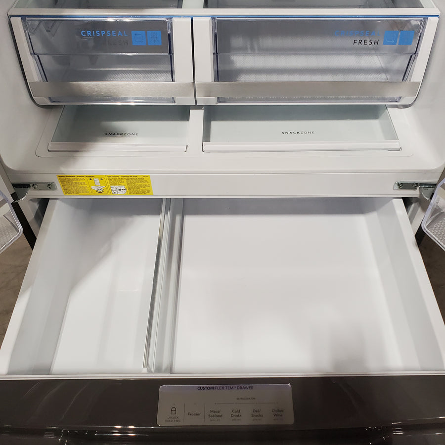 Frigidaire Gallery 26 Cu. Ft. Standard-Depth 4-Door French Door Refrigerator in Fingerprint Resistant Stainless Steel GRMS2773AF - Scratch & Dent (Major)