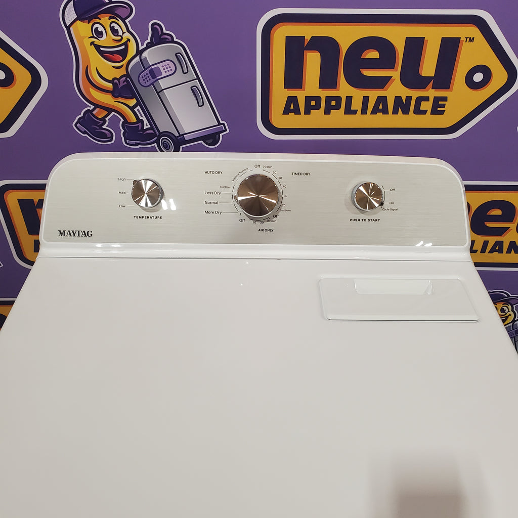 Pictures of Maytag 4.5 cu. ft. Capacity Top Load Washer with Power™ Agitator and Deep Fill MVW4505MW - Open Box and Maytag 7.0 cu. ft. Capacity Top Load Electric Wrinkle Prevent Dryer 16039 - MED4500MW - Open Box - Neu Appliance Outlet - Discount Appliance Outlet in Austin, Tx