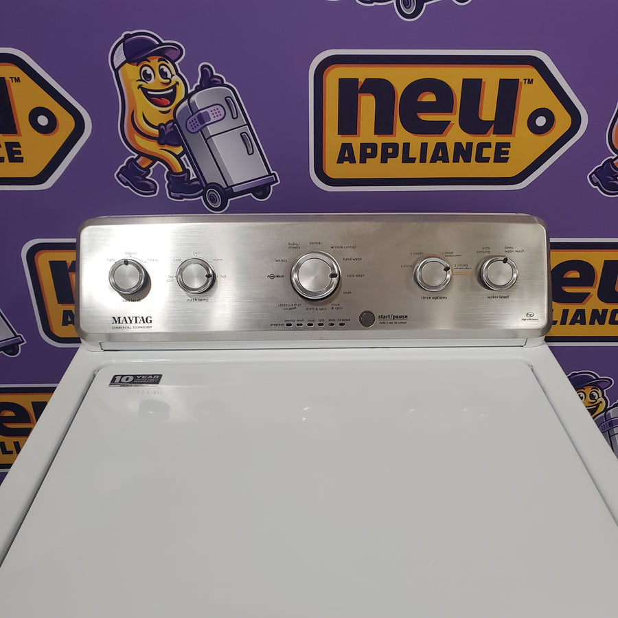 Neu Preferred HE Maytag 3.5 cu. ft. Agitator Top Load Washing Machine With Extra Water Cycle / Option - Certified Refurbished