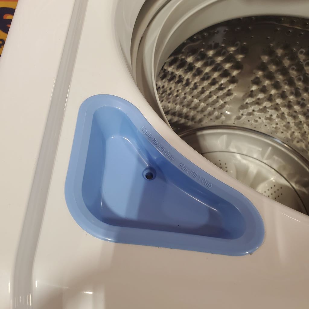 LG 4.3 cu. ft. Capacity Top Load Washer with TurboDrum™ Technology and Impeller WT6100CW - New in Box and LG 7.3 Cu. Ft.  Electric Rear Control Ultra Large Capacity Dryer in White with Sensor Dry 16083 - DLE6100W - Certified Refurbished