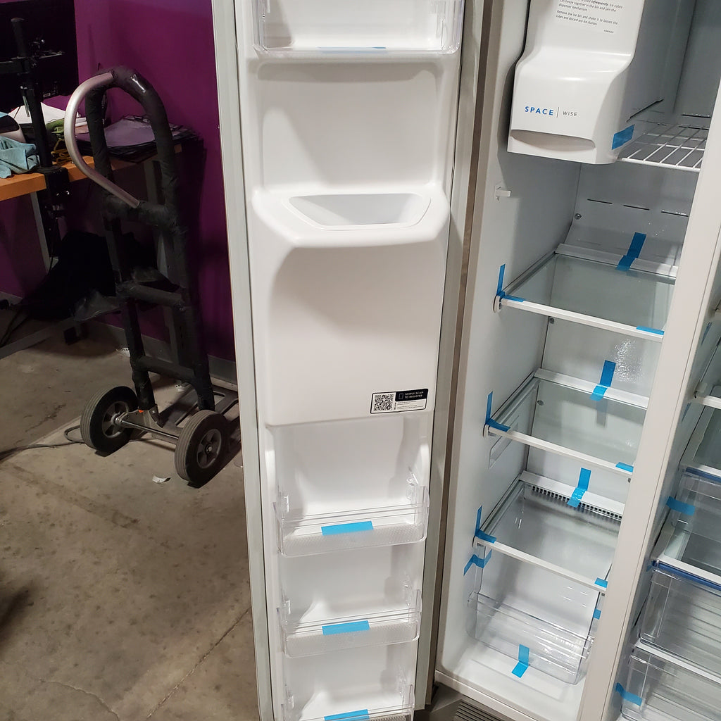 Frigidaire 22 Cu. Ft. Counter-Depth Side-by-Side Refrigerator in Stainless Steel 4SD450 - FRSC2333AS - Scratch & Dent (Minor)