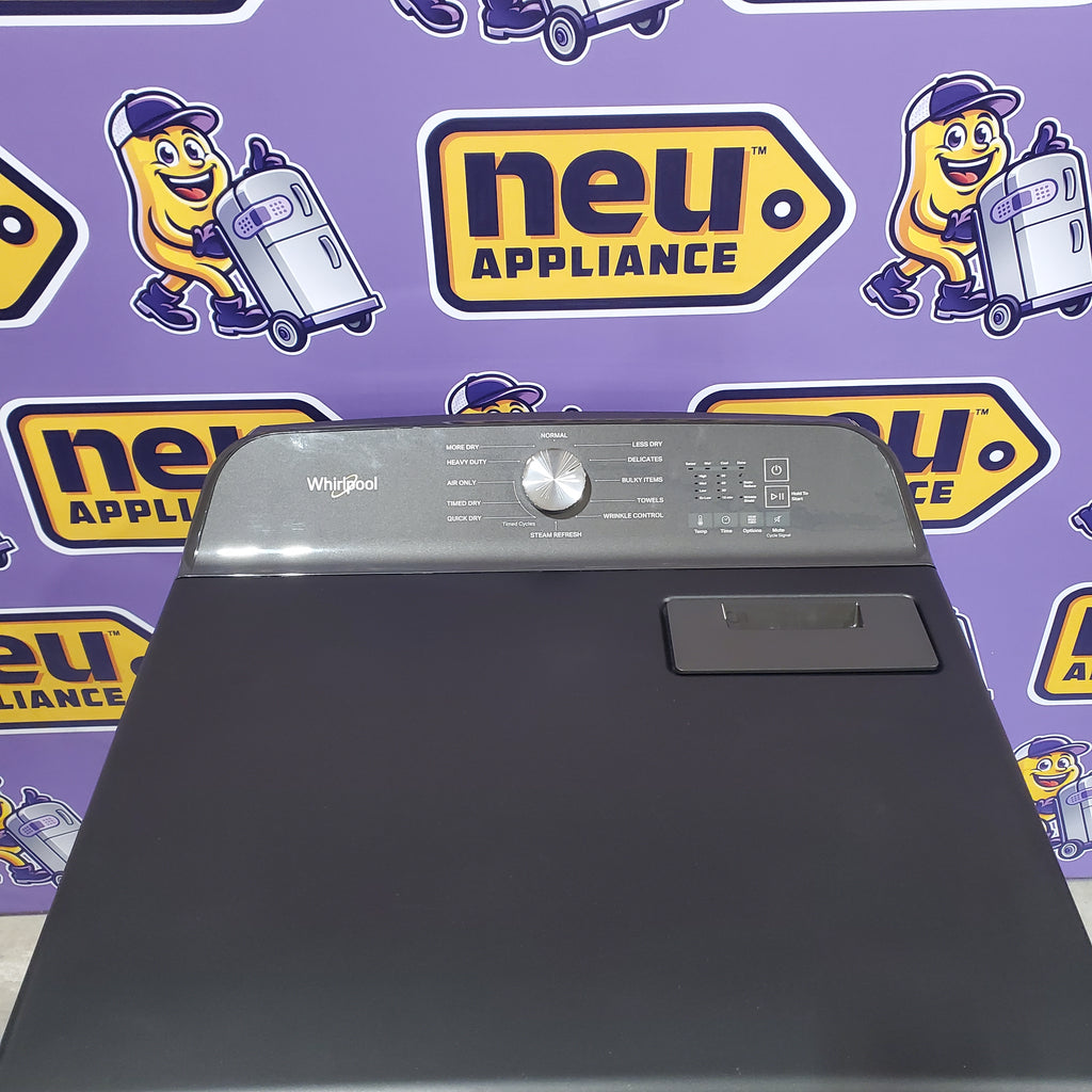 Pictures of Whirlpool Volcano Black Electric 7.0 Cu. Ft. Dryer with Steam Refresh Cycle and Moisture Sensor 6SD046 - WED6150PB - Open Box - Neu Appliance Outlet - Discount Appliance Outlet in Austin, Tx