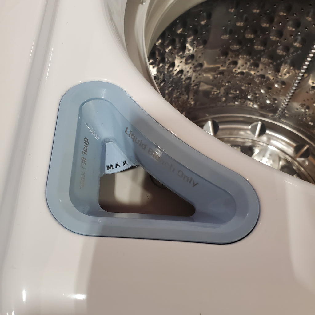 LG 4.5 cu. ft. Ultra Large High Efficiency Top Load Washer w/ WaveForce™ WT4970CW - Certified Refurbished and LG 7.3 cu. ft. Ultra Large Capacity Smart Wi-Fi Enabled Electric Dryer with Sensor Dry Technology 16115 - DLE7300WE - Certified Refurbished