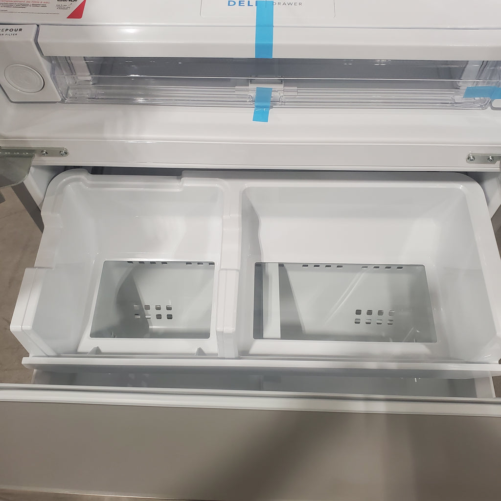 Pictures of Frigidaire Stainless Steel Counter-Depth 22.6-cu ft 3 -Door French Door ENERGY Star Refrigerator with Ice Maker with Water and Ice Dispenser - FRSS2323AS - Open Box - Neu Appliance Outlet - Discount Appliance Outlet in Austin, Tx