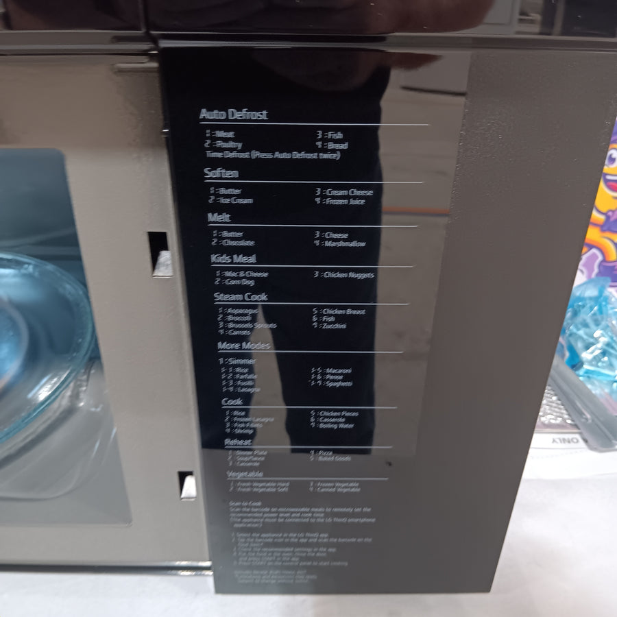LG 2.0-cu ft Over-the-Range Microwave with Sensor Cooking in PrintProof Stainless Steel 251316SD1178 - MVEL2033F - Open Box