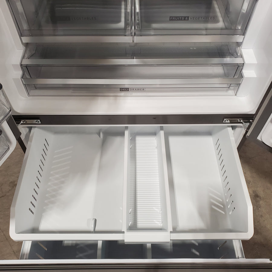 Whirlpool French Door 30 cu ft Refrigerator in Fingerprint Resistant Stainless Finish with In-Door Water and Ice Maker - 30 cu. ft. 22134SD229 - WRFF3536SZ - Scratch & Dent (Moderate)