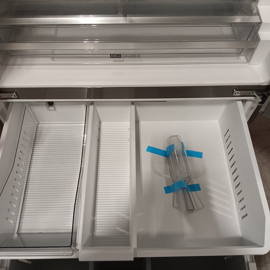 Whirlpool French Door 31 Cu. Ft. Refrigerator with Total Coverage Cooling in Fingerprint Resistant Stainless Steel 22231SD310 - WRFF3136SZ - Scratch & Dent (Minor)
