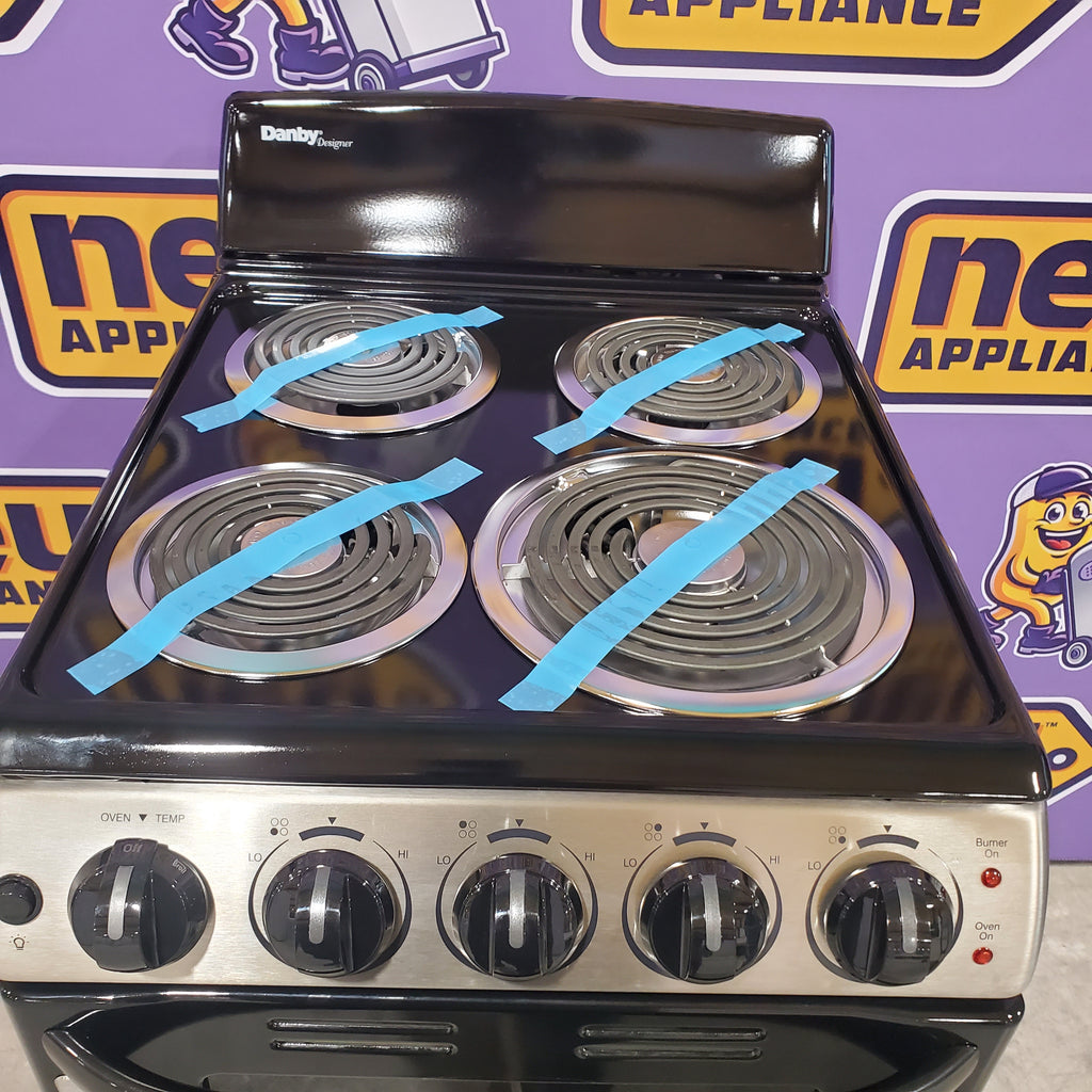 Pictures of Danby 20″ Wide Electric Range in Stainless Steel DER202BSS - New in Box - Neu Appliance Outlet - Discount Appliance Outlet in Austin, Tx