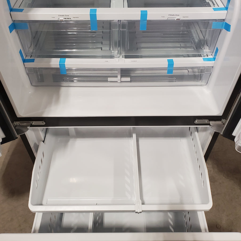 Pictures of GE ENERGY STAR 25.7 Cu. Ft. Fingerprint Resistant French-Door Refrigerator 31134SD215 - GFE26JYMFS - Scratch & Dent (Moderate) - Neu Appliance Outlet - Discount Appliance Outlet in Austin, Tx